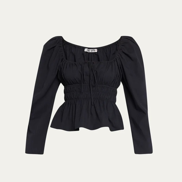 Ciao Lucia Raphaela Smocked Long Sleeve Blouse - Picture 1 of 5
